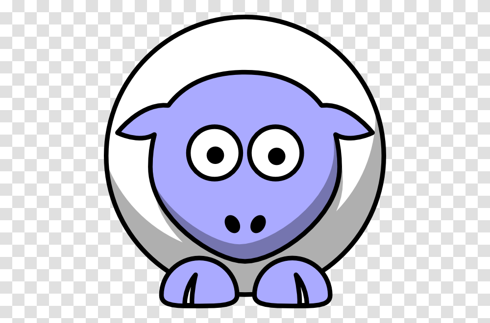 Sheep Looking Straight White With Periwinkle Face And White Nails, Piggy Bank Transparent Png