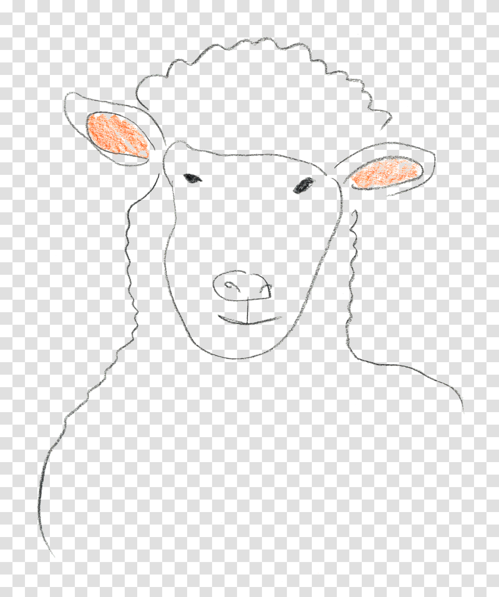 Sheep, Mammal, Animal, Wildlife, Stencil Transparent Png