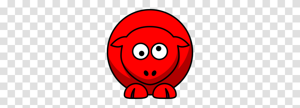 Sheep Red Looking Crossed Eye Clip Art, Animal, Pac Man Transparent Png