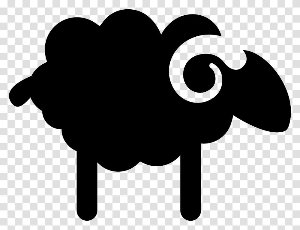 Sheep, Silhouette, Stencil, Emblem Transparent Png