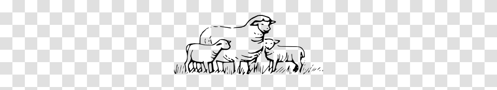 Sheep Standing Clip Art, Stencil, Hand, Lawn Mower Transparent Png