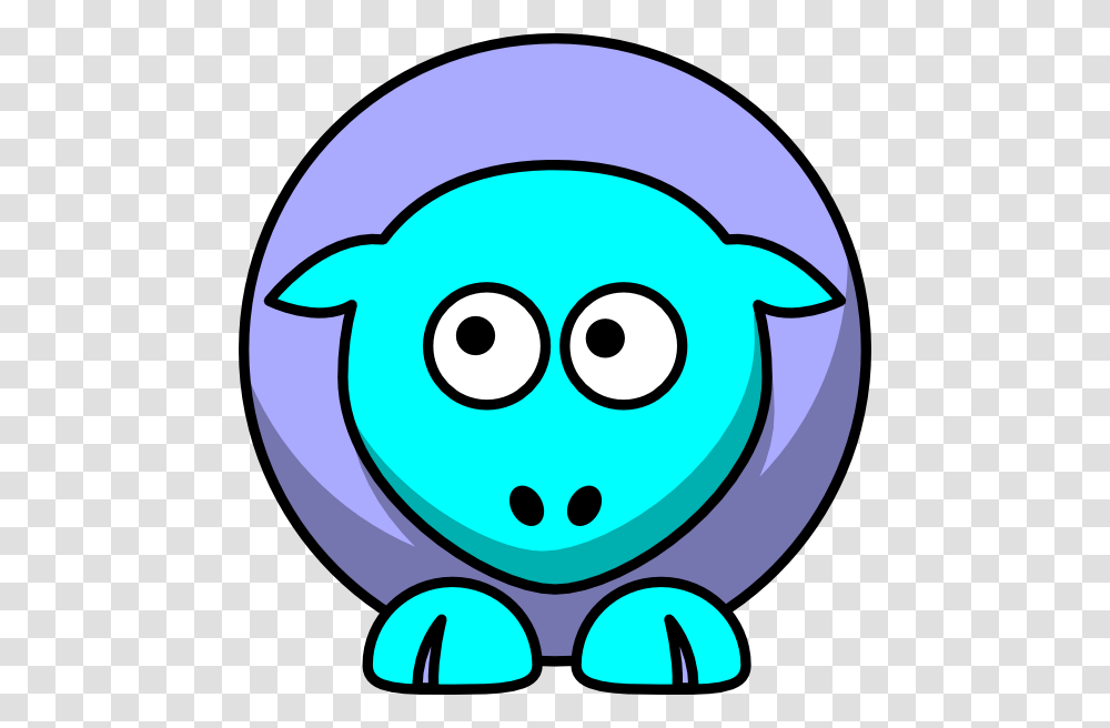 Sheep Toned Blues Looking Up To Left Clip Art For Web, Egg, Food, Rattle Transparent Png