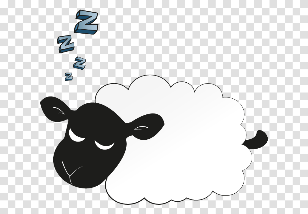 Sheepie Sleepy Sleeping Sheep Clipart, Graphics, Mammal, Animal, Stencil Transparent Png