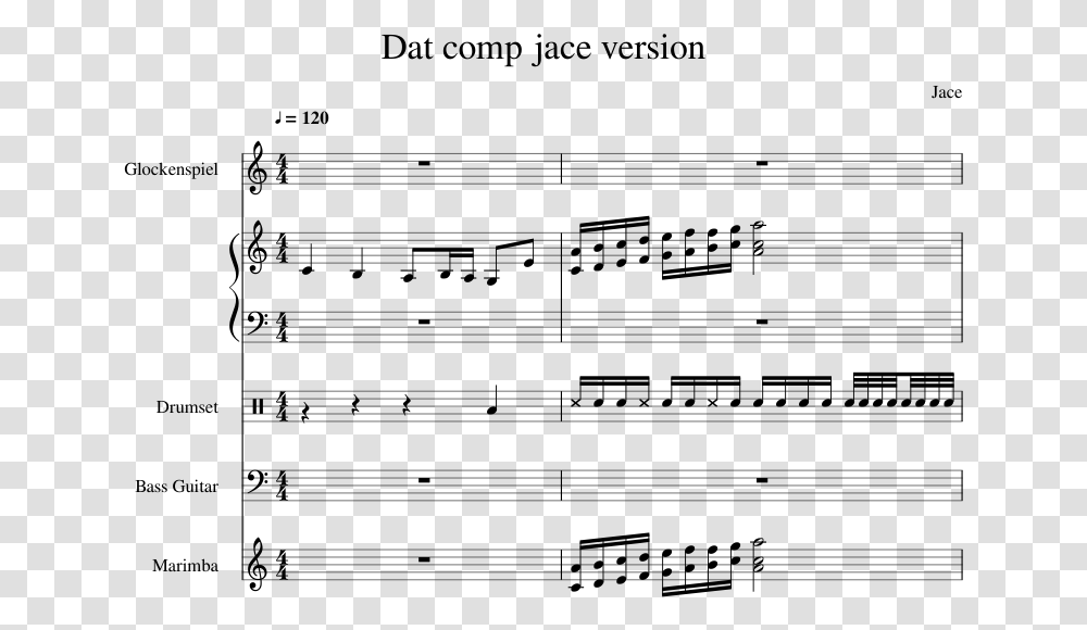 Sheet Music For Il Vento D Oro, Gray, World Of Warcraft Transparent Png