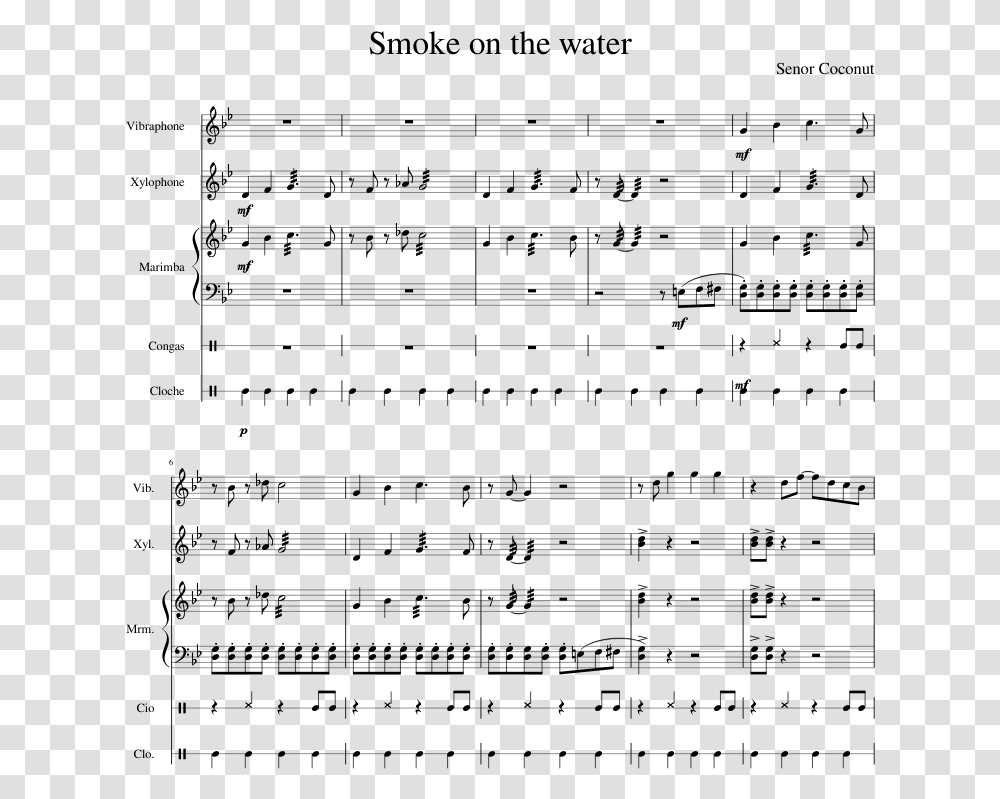 Sheet Music For Smoke Weed For Trumpet, Gray, World Of Warcraft Transparent Png