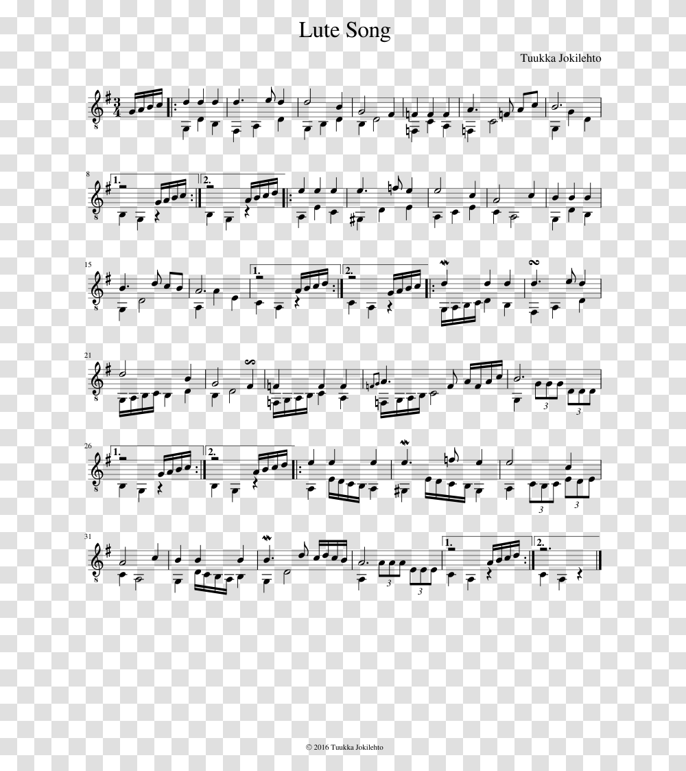 Sheet Music, Gray, World Of Warcraft Transparent Png