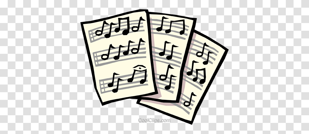 Sheet Music Royalty Free Vector Clip Art Illustration, Handwriting, Calligraphy Transparent Png