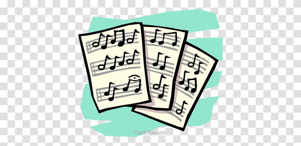 Sheet Music Royalty Free Vector Clip Art Illustration, Handwriting, Word, Calligraphy Transparent Png