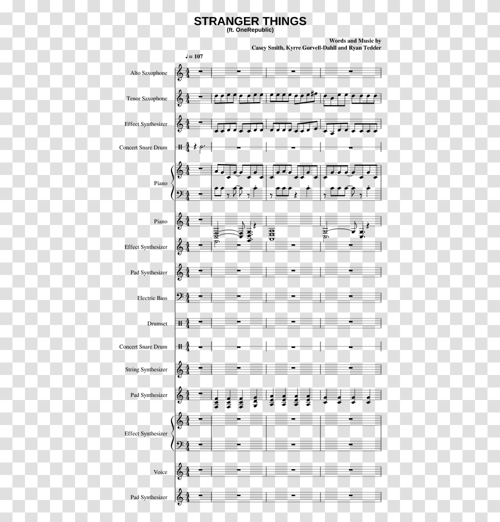 Sheet Music Snare Stranger Things, Gray, World Of Warcraft Transparent Png