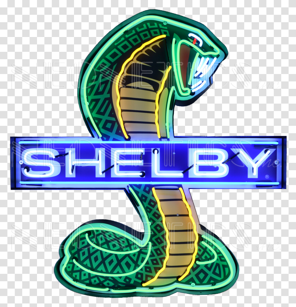 Shelby Neon Sign, Light, Snake, Reptile Transparent Png