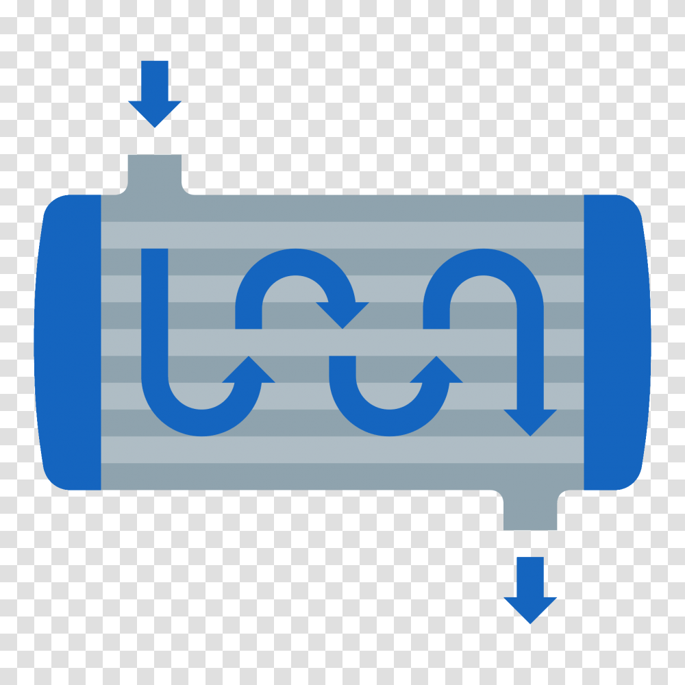 Shell And Tube Heat Exchanger Icon, Word, Number Transparent Png