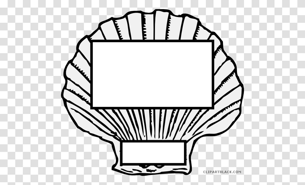 Shell Clipart Horse Conch Seashell Black And White, Face, Lighting, Drawing Transparent Png