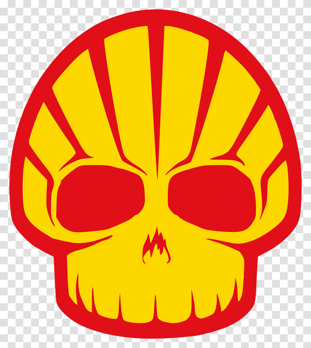 Shell Skull Logo, Label, Sticker, Wasp Transparent Png