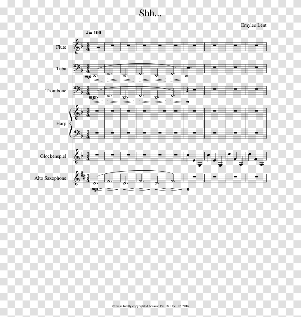 Shenanigans Bass Sheet Music, Gray, World Of Warcraft Transparent Png