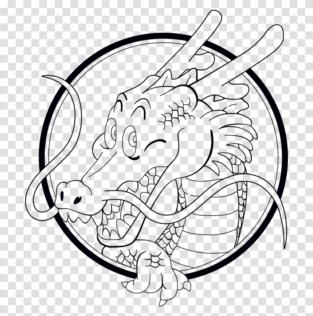 Shenron Dragon Ball Z Chibi Coloring Pages Best Dragon Ball Dragon Logo, Outdoors, Photography, Hand Transparent Png