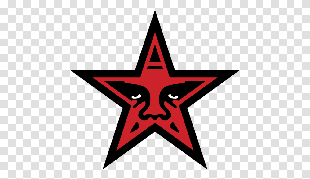 Shepard Fairey Obey Star, Star Symbol, Cross, Airplane, Aircraft Transparent Png