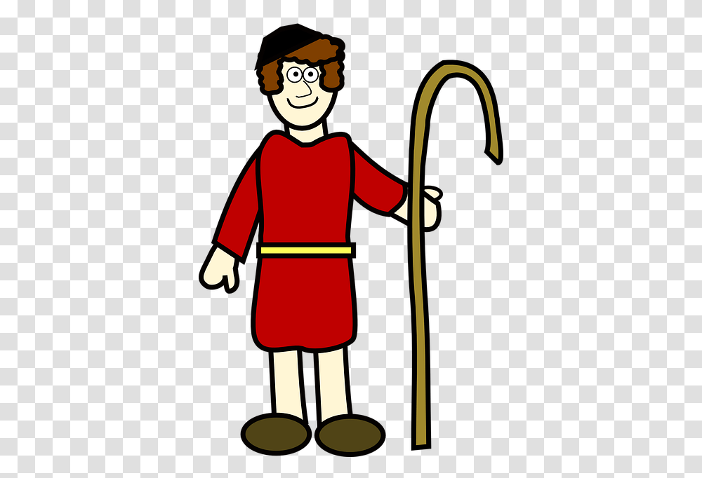 Shepherd Staff Bible Religious Man Christianity Clipart Shepherd, Person, Girl, Female Transparent Png