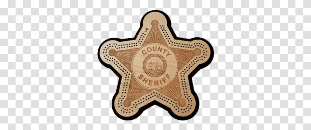 Sheriff Badge Cribbage Board Emblem, Logo, Symbol, Trademark,  Transparent Png