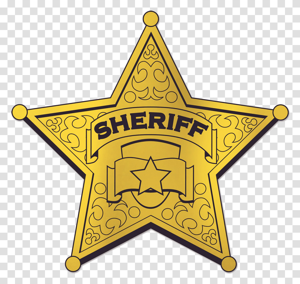 Sheriff Badge Hd Background Sheriff Badge Clipart, Logo, Trademark, Star Symbol Transparent Png