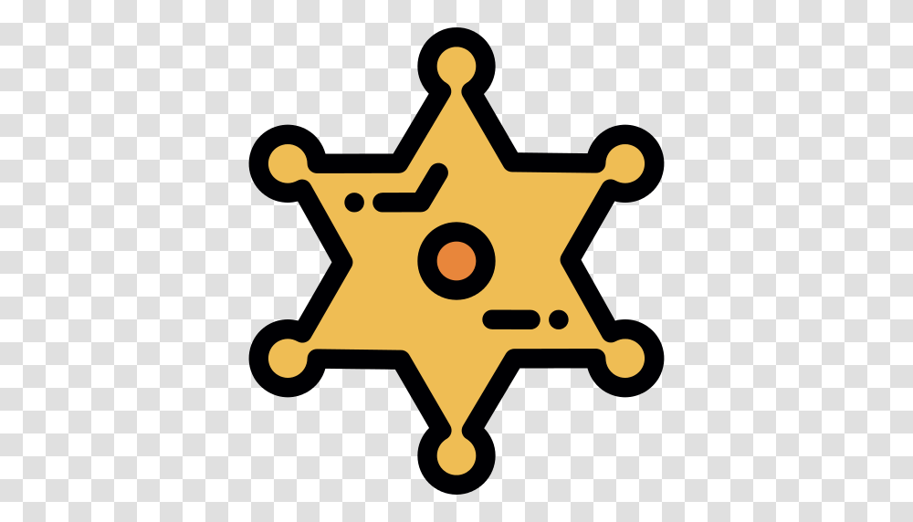 Sheriff Badge Icon, Star Symbol, Leaf, Plant Transparent Png