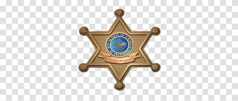 Sheriff Badge Star Shape Button Police Promotions 055 Ea, Logo, Symbol, Trademark, Bronze Transparent Png