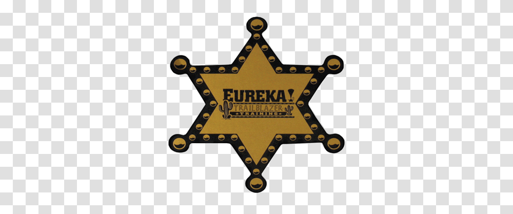 Sheriff Badge Star Shape Chipboard Advertising Political Campaign Button, Logo, Symbol, Trademark, Scissors Transparent Png