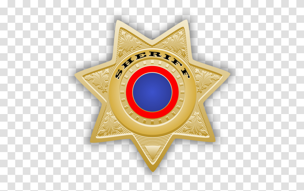 Sheriff Badge Vector Image Police Star Badge, Logo, Symbol, Trademark, Wristwatch Transparent Png