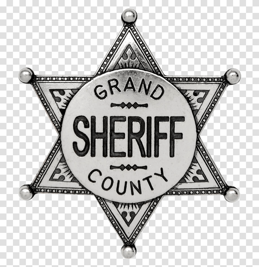Sheriff Badge Western Download Sheriff Badge, Logo, Trademark, Clock Tower Transparent Png