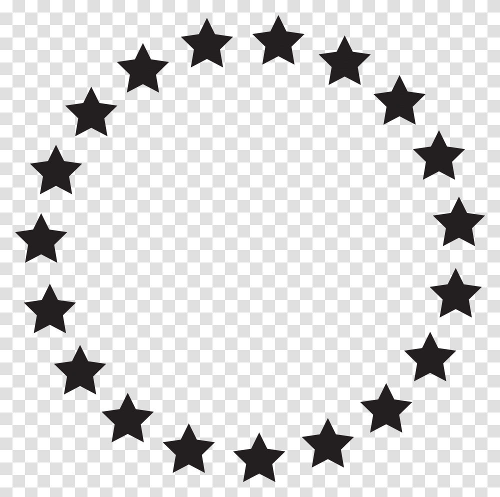 Sheriff Star Clipart Circle Dotted Line Vector, Star Symbol, Silhouette Transparent Png