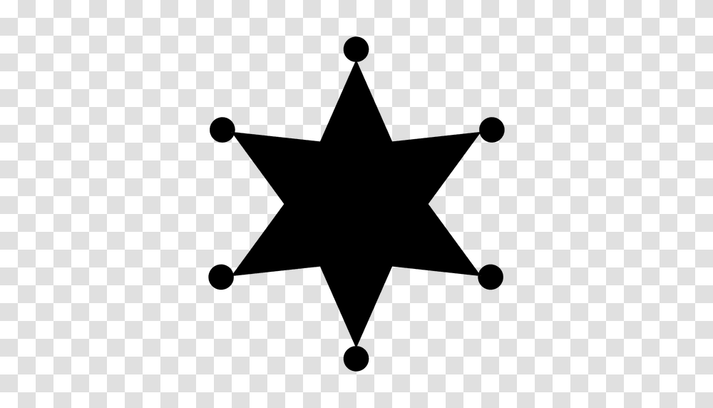 Sheriff Star Silhouette, Star Symbol, Cross Transparent Png