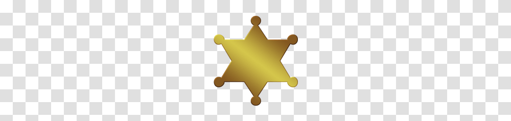 Sheriff, Lamp, Star Symbol, Gold Transparent Png