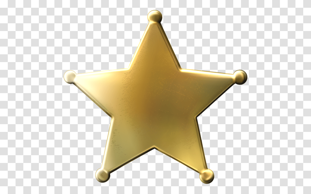 Sheriff, Star Symbol, Gold Transparent Png