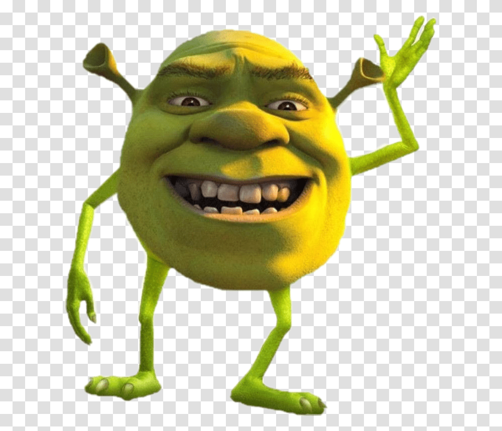 Sherk Monstersinc Memes Plantilla Shrek Mike Wazowski Meme, Green, Photography, Animal, Gecko Transparent Png