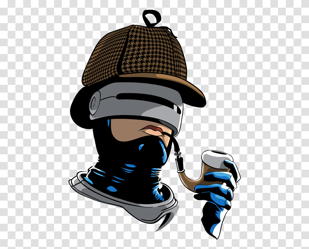 Sherlock Holmes And The Robocop Case Robot Sherlock Holmes, Hat, Apparel, Person Transparent Png