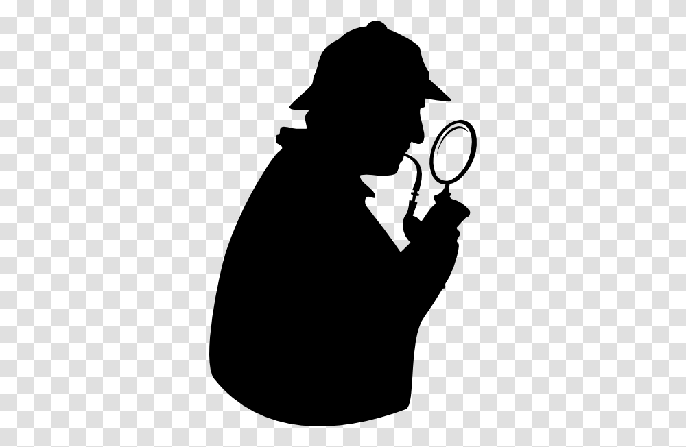 Sherlock Holmes Clip Art Look, Silhouette, Person, Human, Stencil Transparent Png
