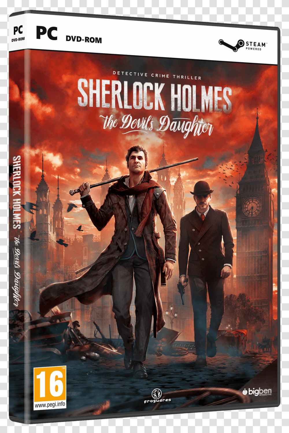 Sherlock Holmes Devil's Daughter Xbox, Person, Human, Poster, Advertisement Transparent Png