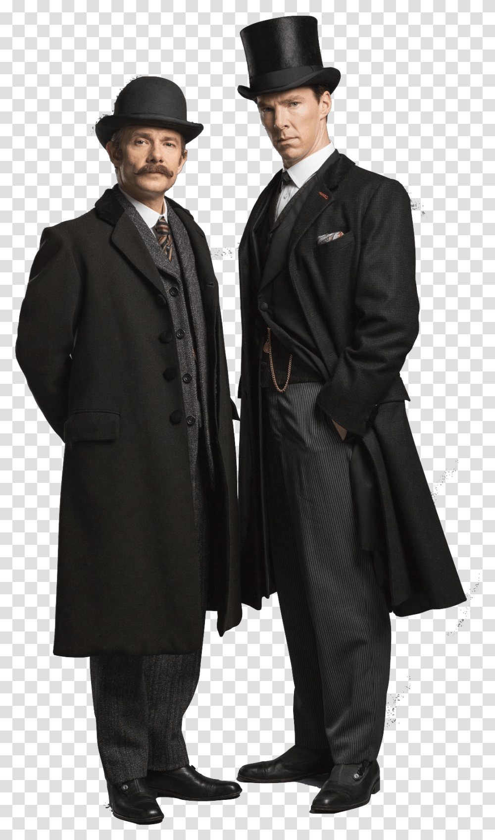 Sherlock Holmes Et Watson, Apparel, Overcoat, Trench Coat Transparent Png