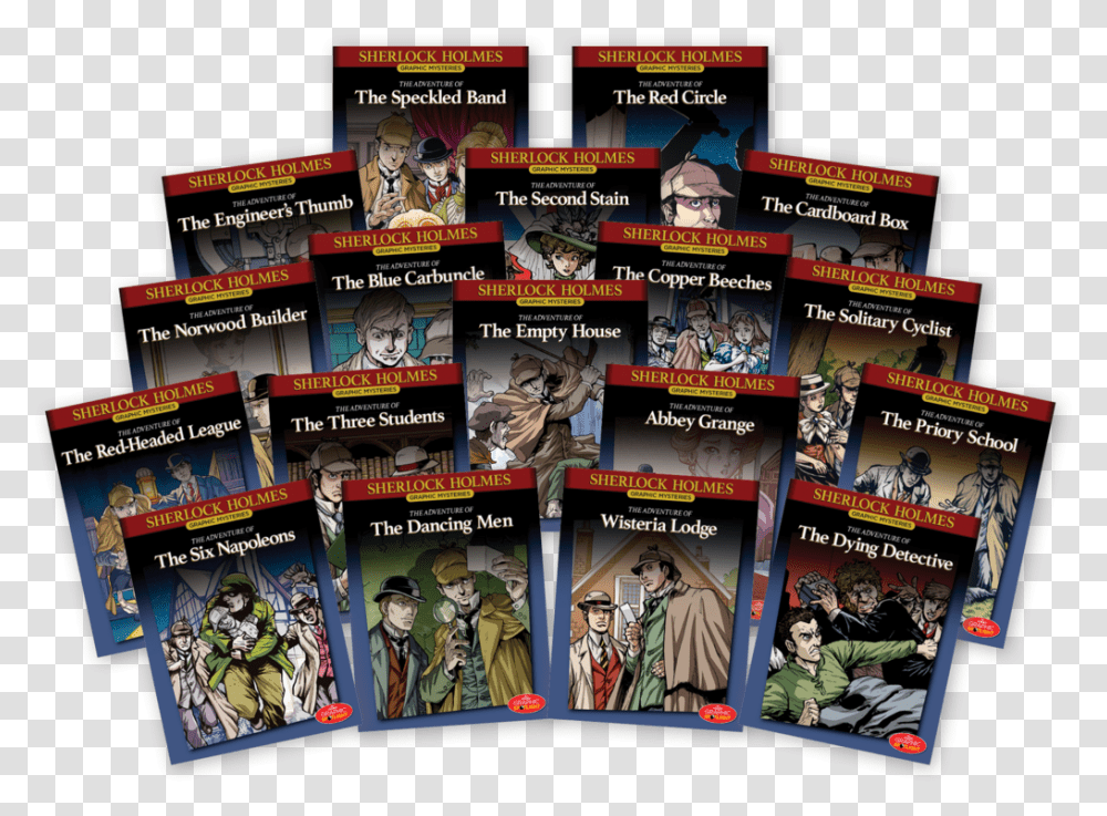 Sherlock Holmes Graphic Mysteries Complete Collection Pc Game, Person, Outdoors, Comics, Book Transparent Png