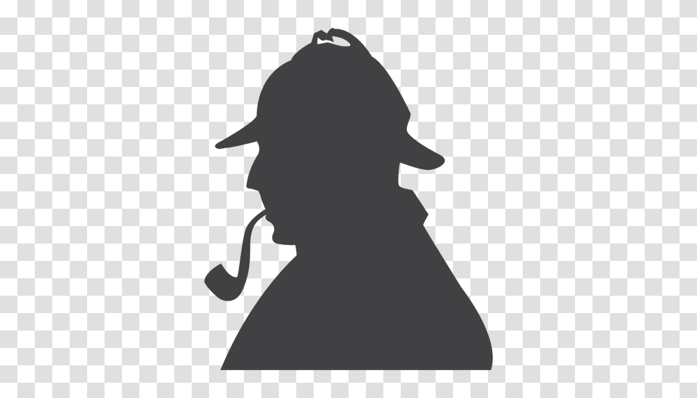 Sherlock Holmes Silhouette, Person, Green, Photography, Portrait Transparent Png
