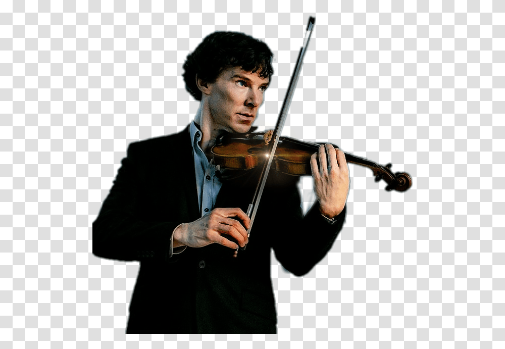 Sherlock Violin Benedictcumberbatch Sherlock Holmes With Violin, Leisure Activities, Person, Human, Musical Instrument Transparent Png