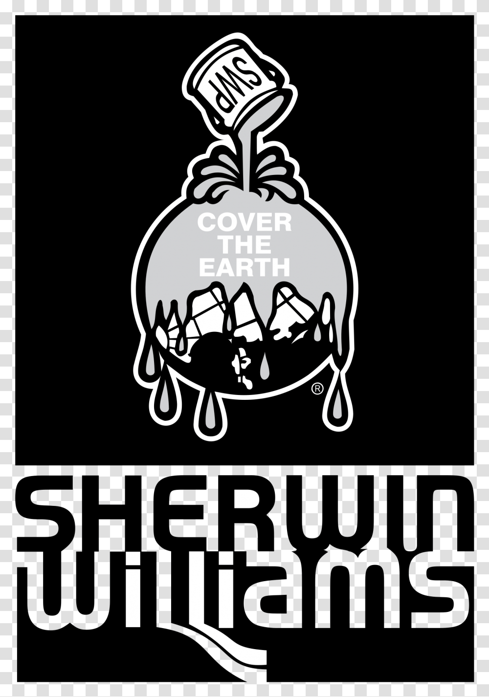 Sherwin Williams Logo, Stencil, Label, Silhouette Transparent Png