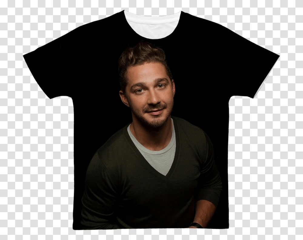 Shia Labeouf Classic Sublimation Adult T ShirtClass Man, Person, Human, Apparel Transparent Png