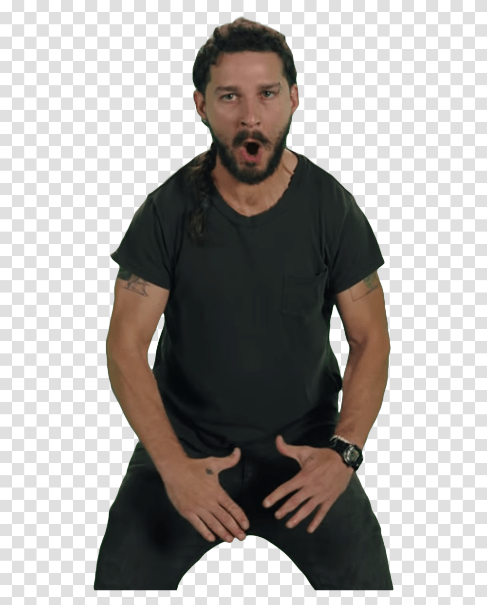 Shia Labeouf Image Just Do It Meme, Person, Human, Apparel Transparent Png