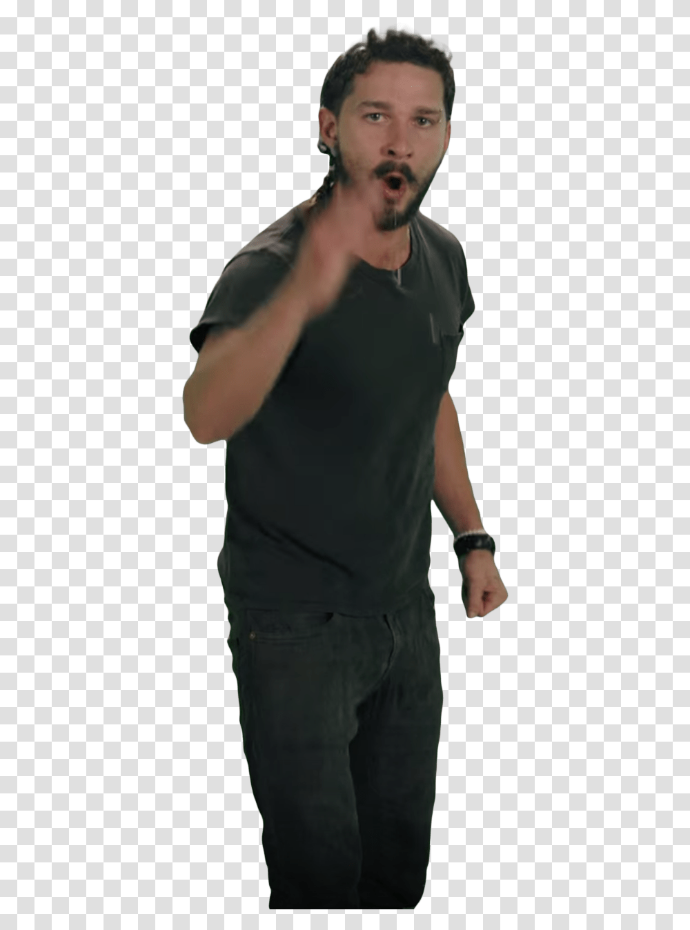 Shia Labeouf, Person, Arm, Undershirt Transparent Png