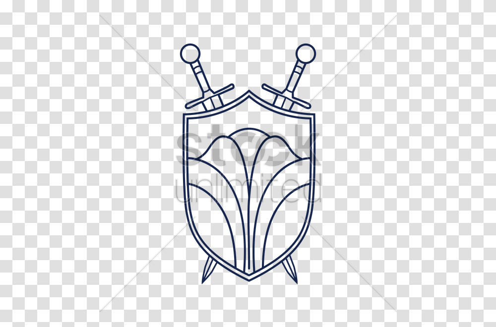 Shield And Crossed Swords Vector Image, Bow, Emblem, Logo Transparent Png