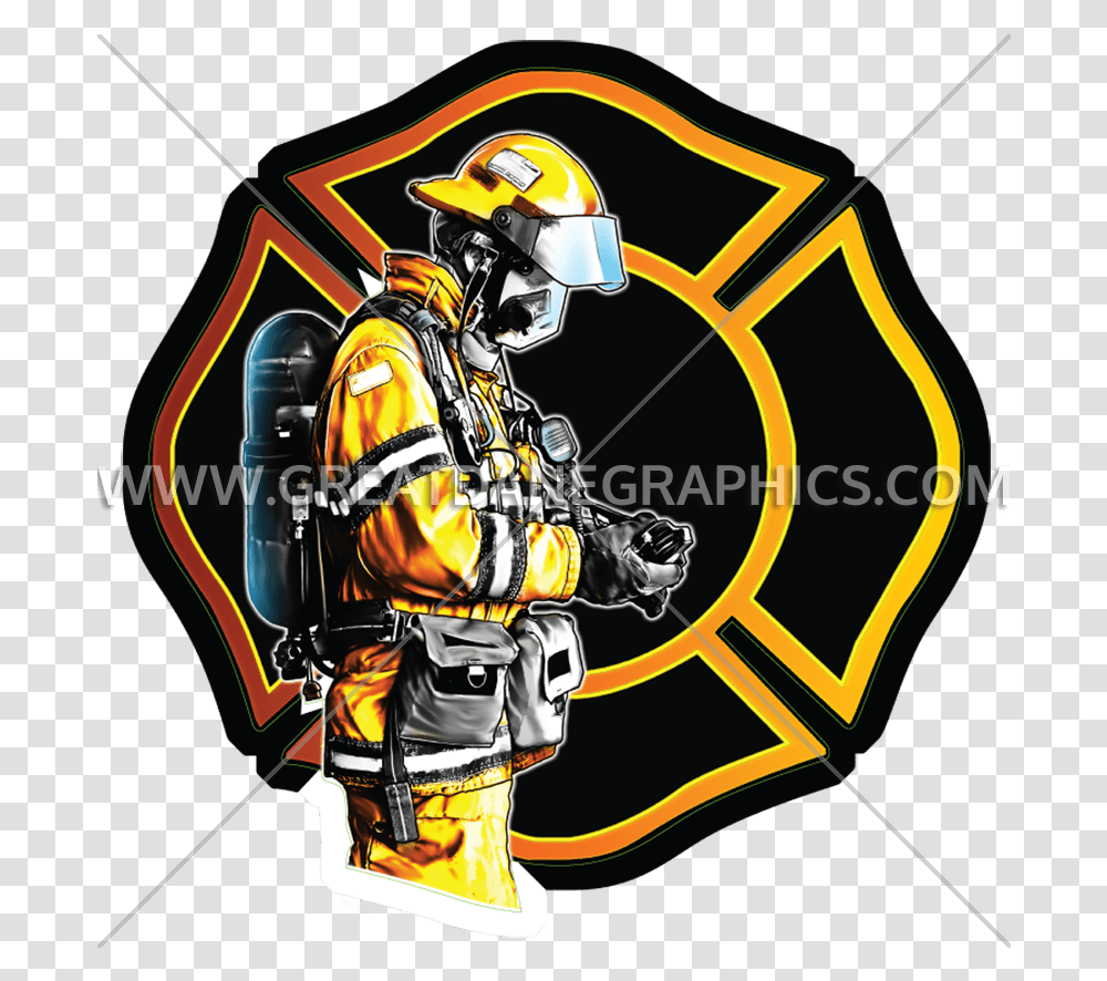 Shield Clipart Firefighter Firefighter, Person, Human, Helmet, Clothing Transparent Png