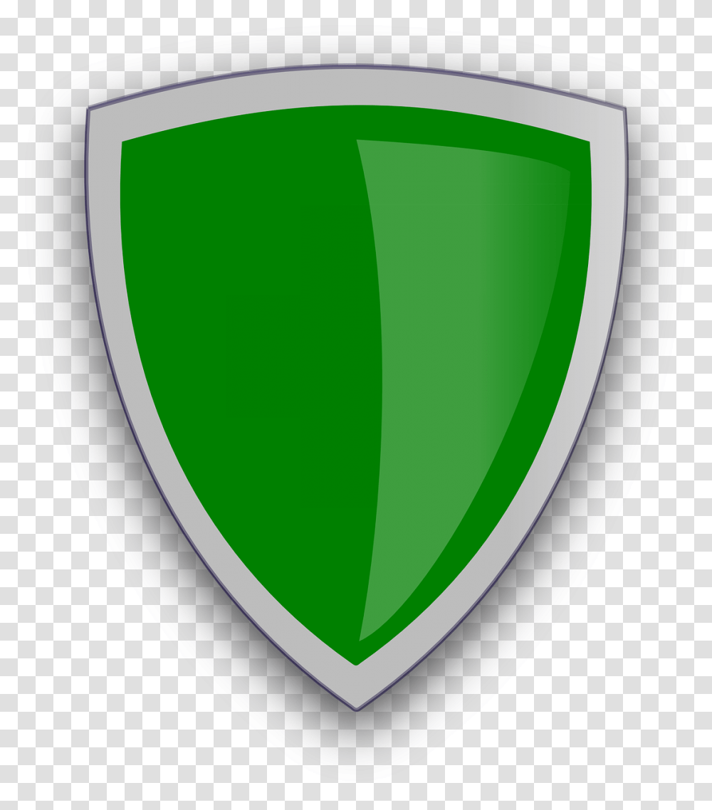 Shield Green Plain Protect Defend Defense Shield Clipart, Armor Transparent Png