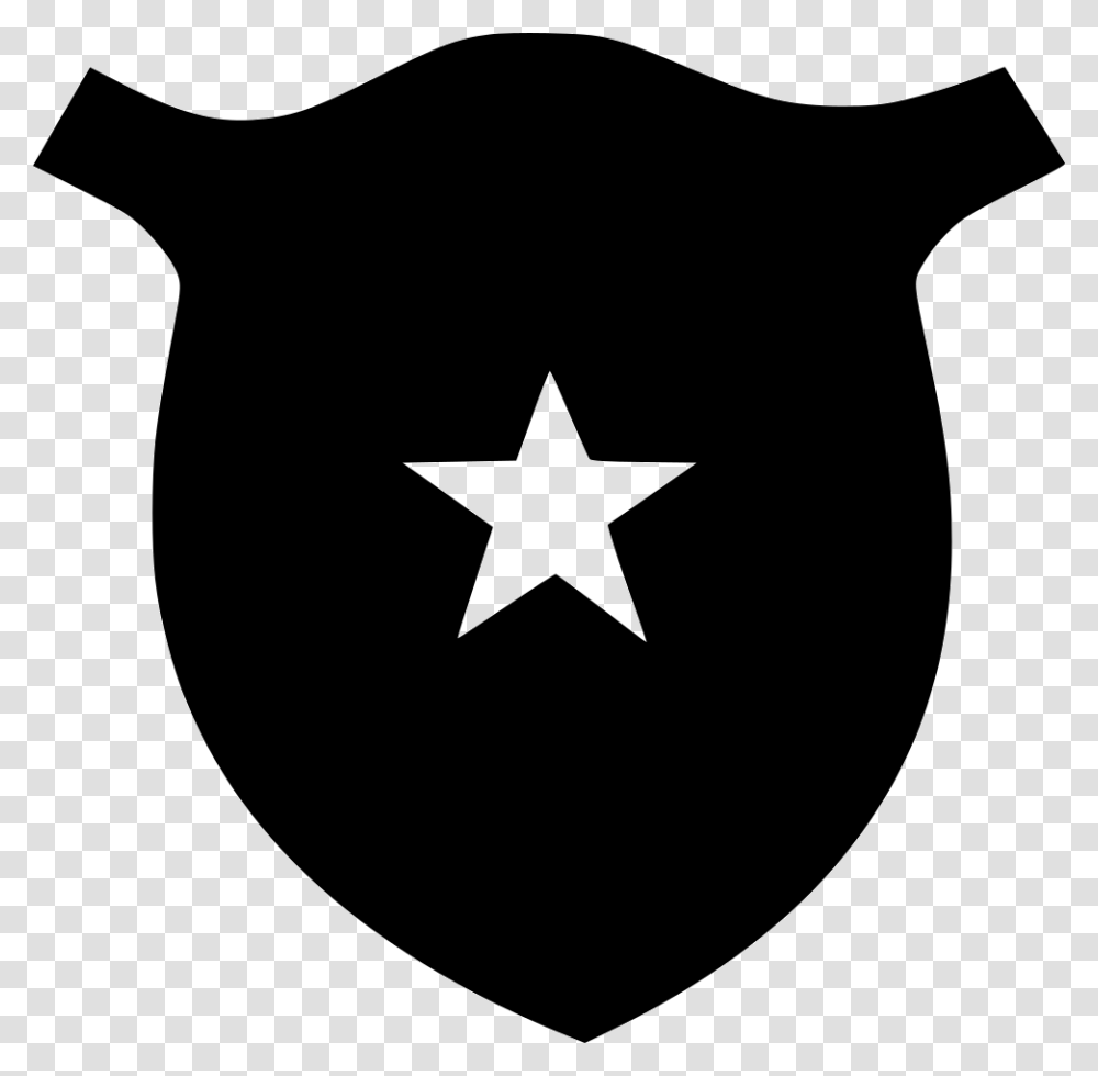 Shield Illustration, Star Symbol, T-Shirt Transparent Png