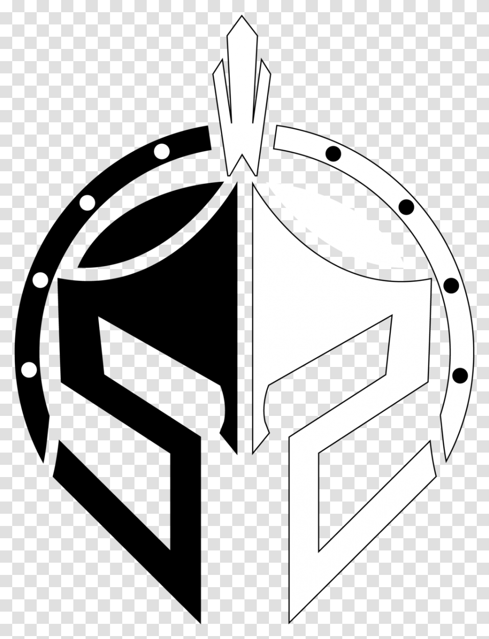 Shield Outline, Cross, Horseshoe, Stencil Transparent Png