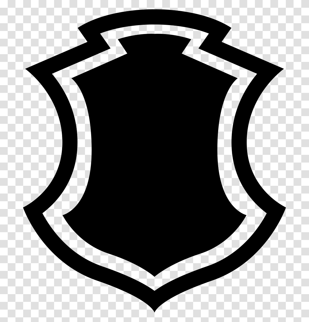 Shield Shape With Border Shape Shield, Armor, Emblem, Stencil Transparent Png